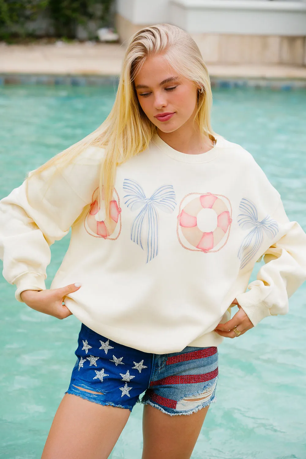 SWEET SUMMER CREAM PULLOVER