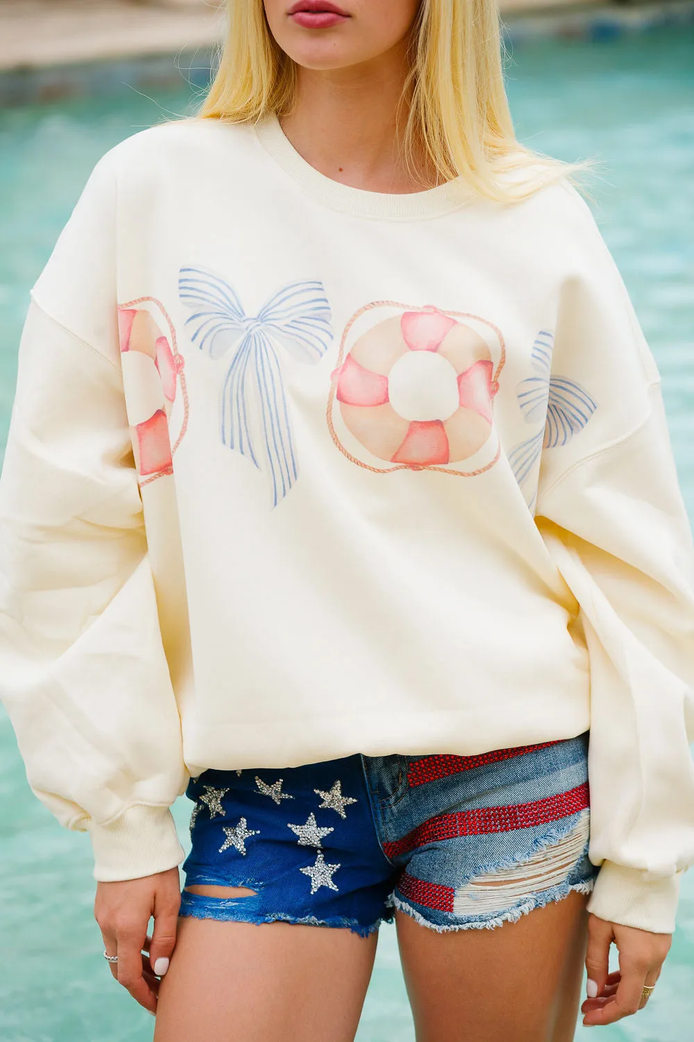 SWEET SUMMER CREAM PULLOVER