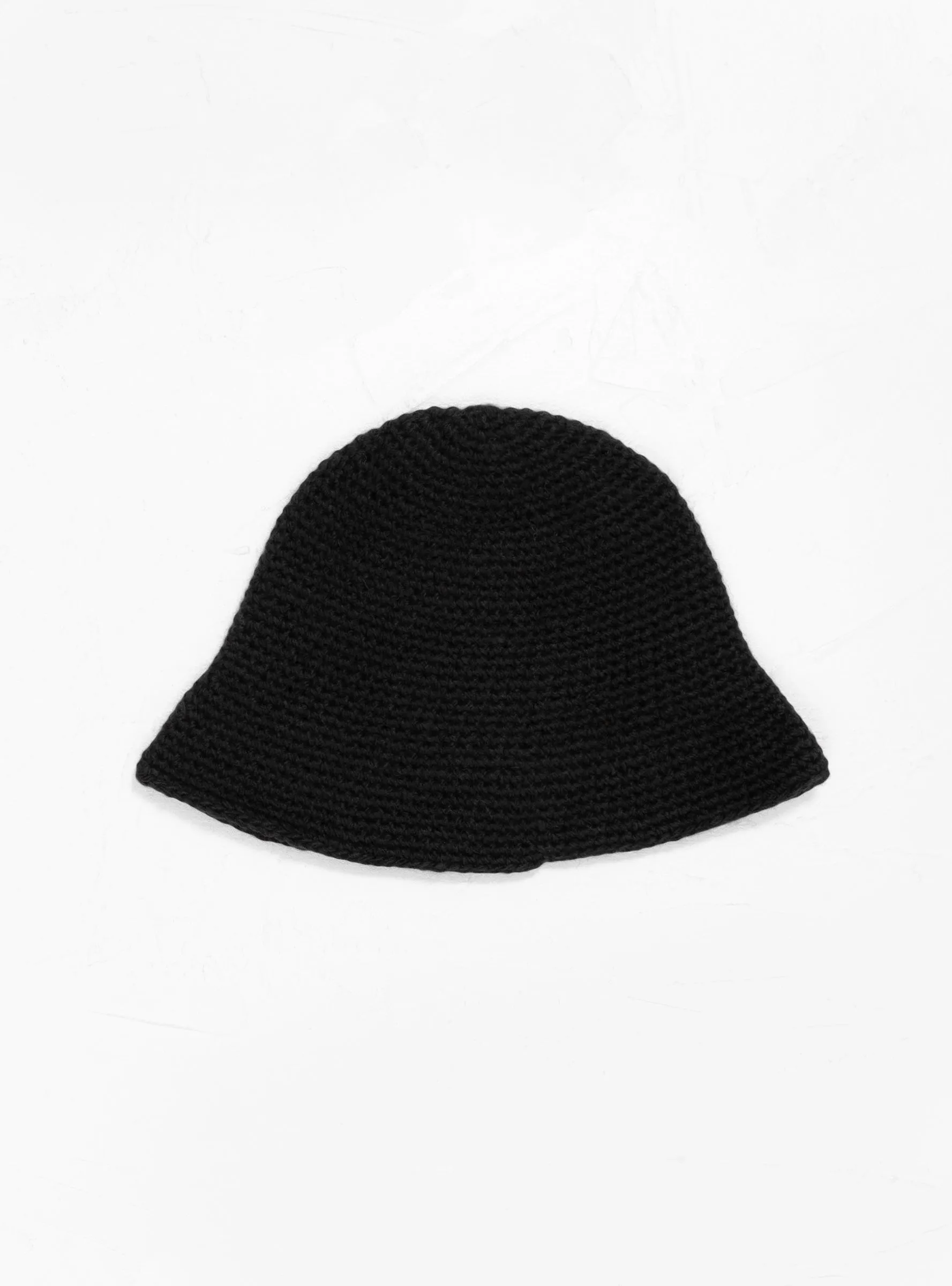 Swirly S Knit Bucket Hat Black