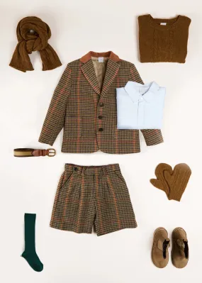 The Tweed Blazer Shorts Set Boy Look