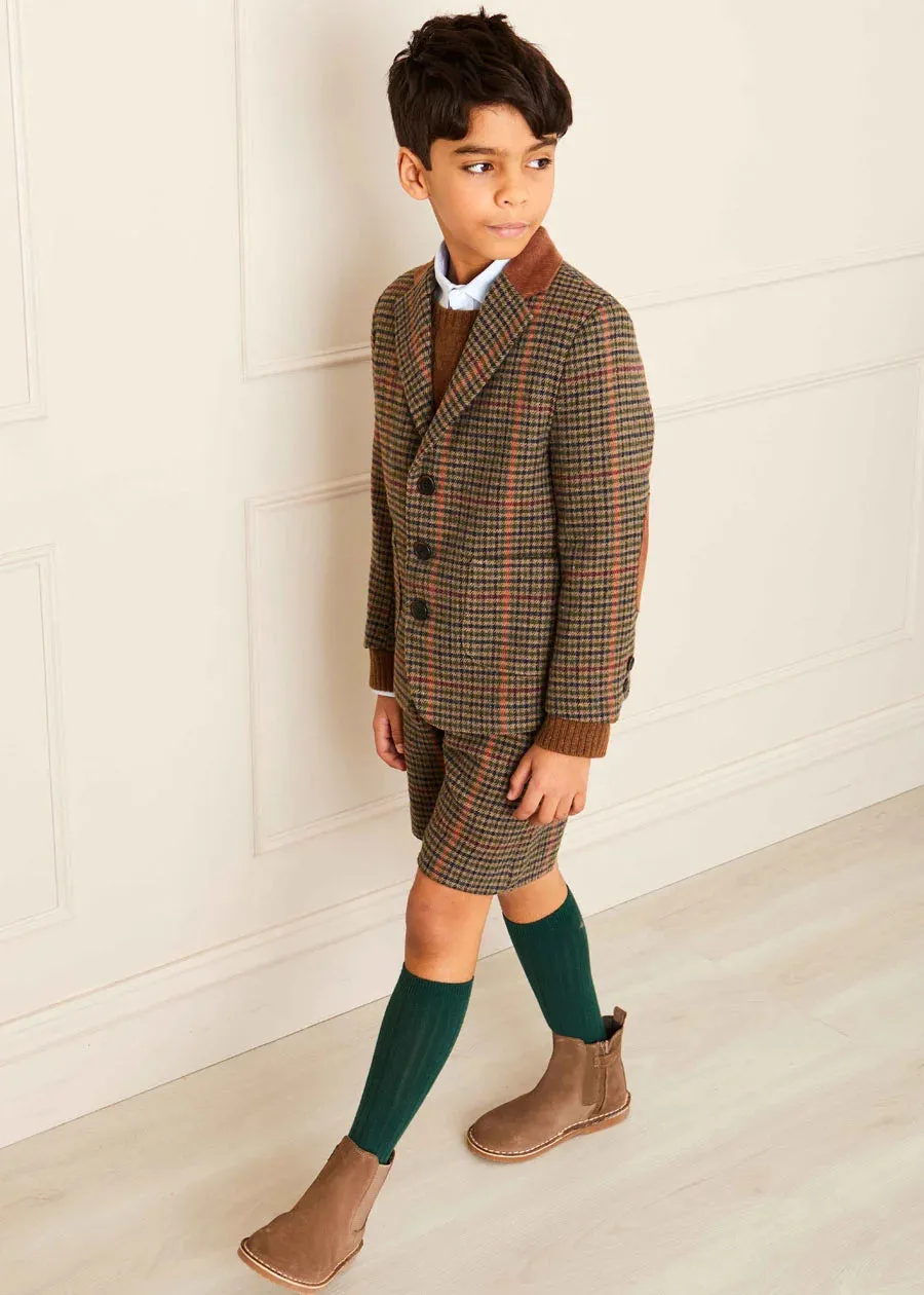 The Tweed Blazer Shorts Set Boy Look