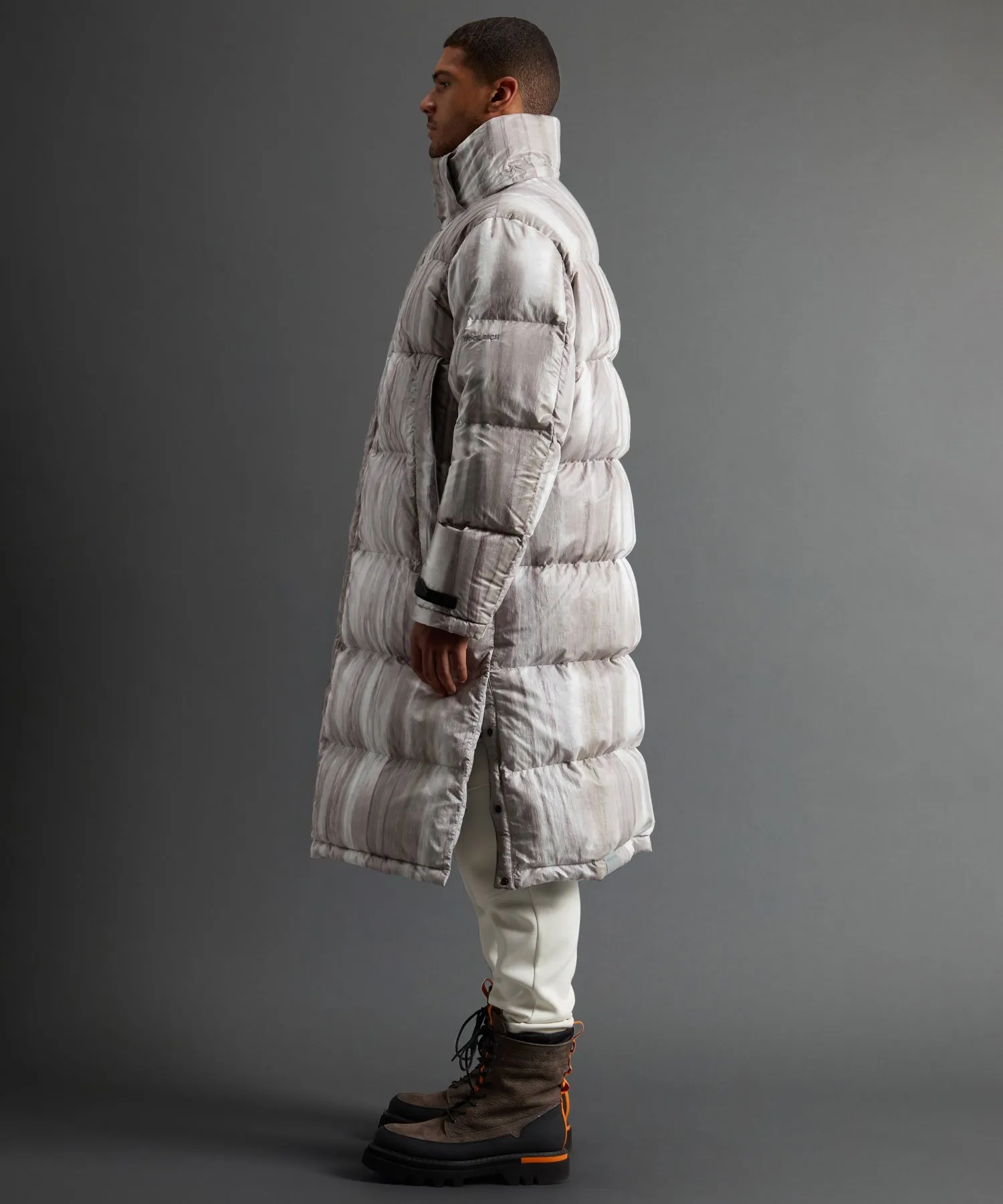 Todd Snyder X Woolrich Long Parka in Abstract Stripe