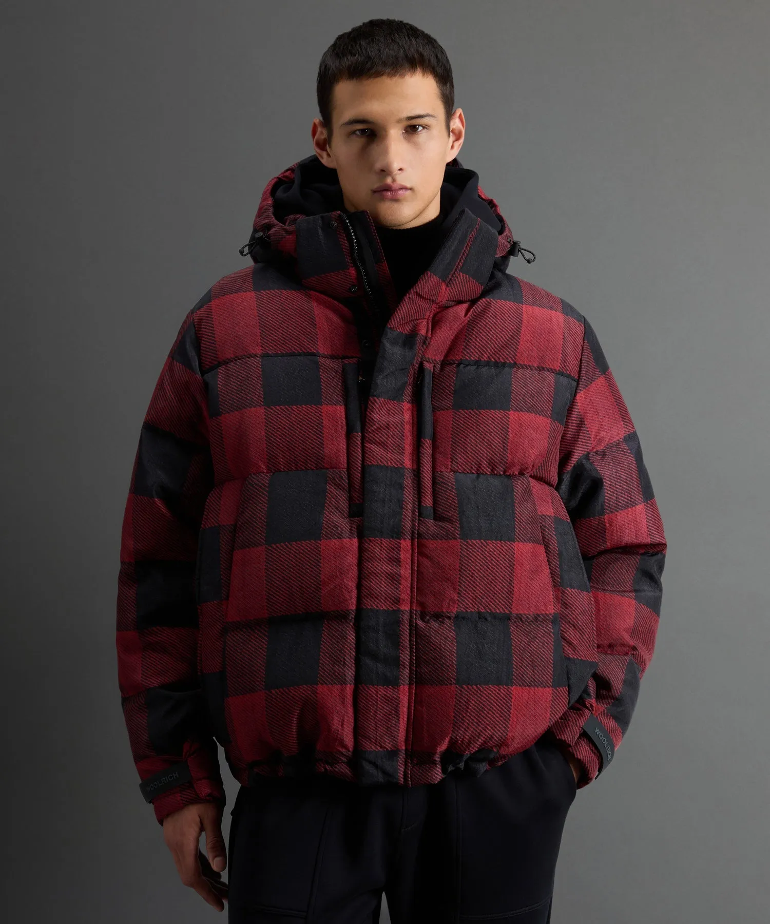 Todd Snyder X Woolrich Short Parka in Buffalo Check