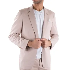 Tr Premium Beige Slim Fit Knit Blazer