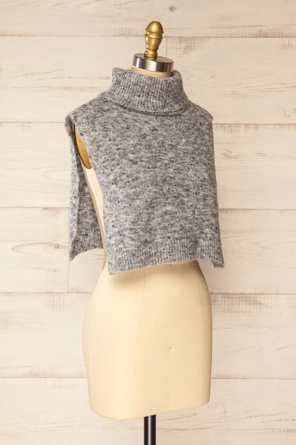 Tyrol Grey | Soft Knitted Pullover Scarf