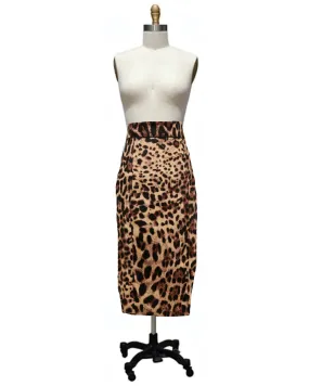 Vixen- the Leopard Print Retro Pencil Skirt