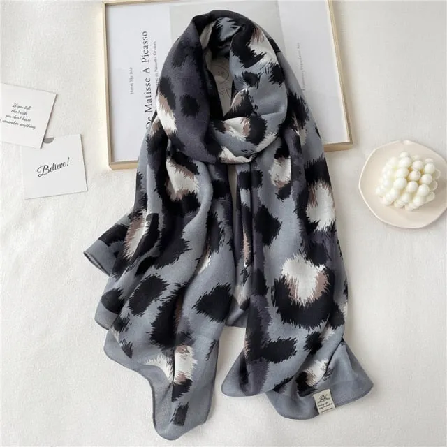 Winter Plaid Muslimah Long Pashmina Scarf