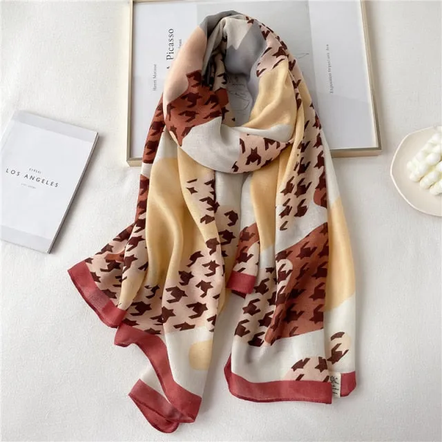 Winter Plaid Muslimah Long Pashmina Scarf