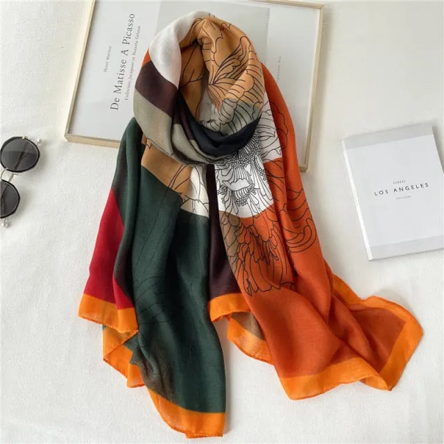 Winter Plaid Muslimah Long Pashmina Scarf