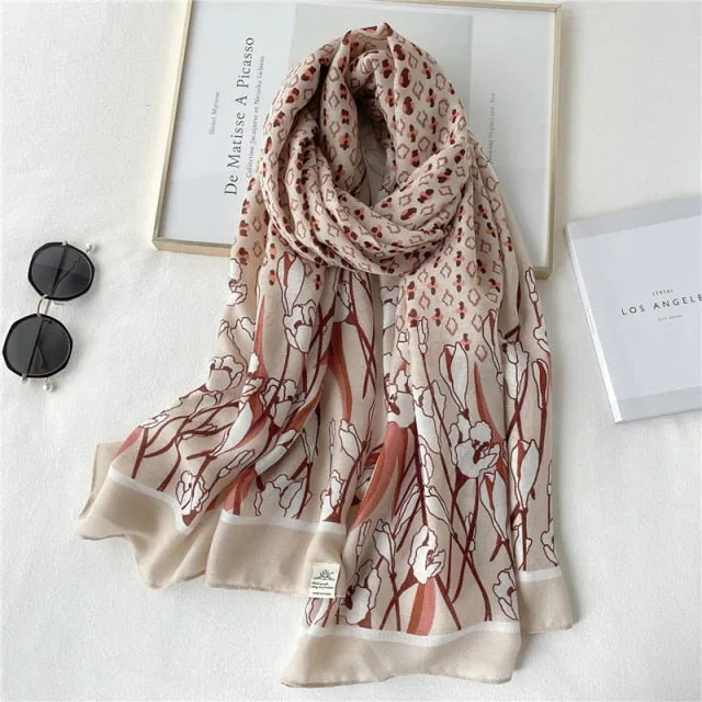 Winter Plaid Muslimah Long Pashmina Scarf