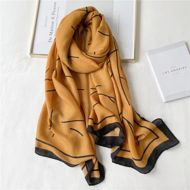 Winter Plaid Muslimah Long Pashmina Scarf