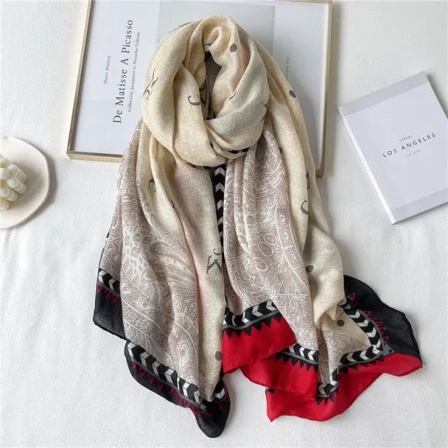 Winter Plaid Muslimah Long Pashmina Scarf