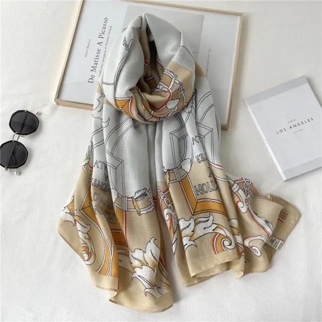 Winter Plaid Muslimah Long Pashmina Scarf