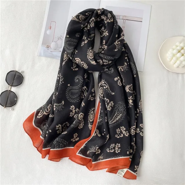 Winter Plaid Muslimah Long Pashmina Scarf