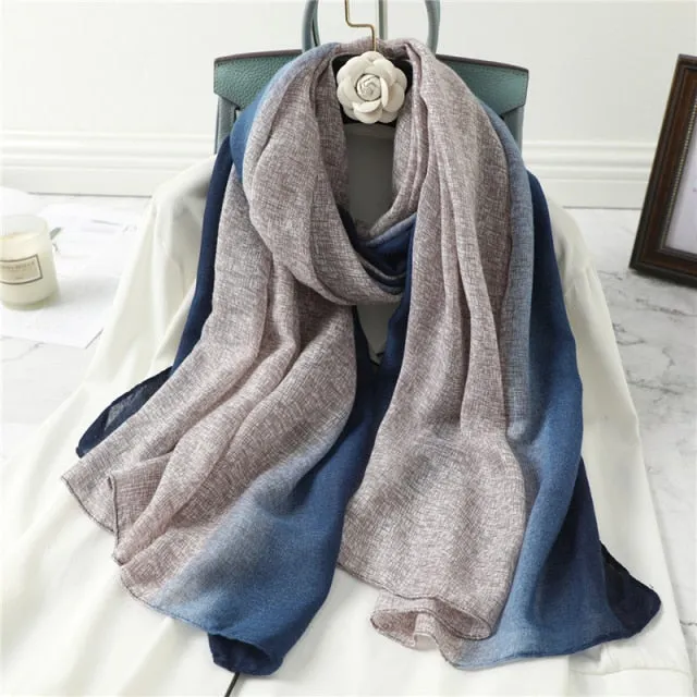 Winter Plaid Muslimah Long Pashmina Scarf