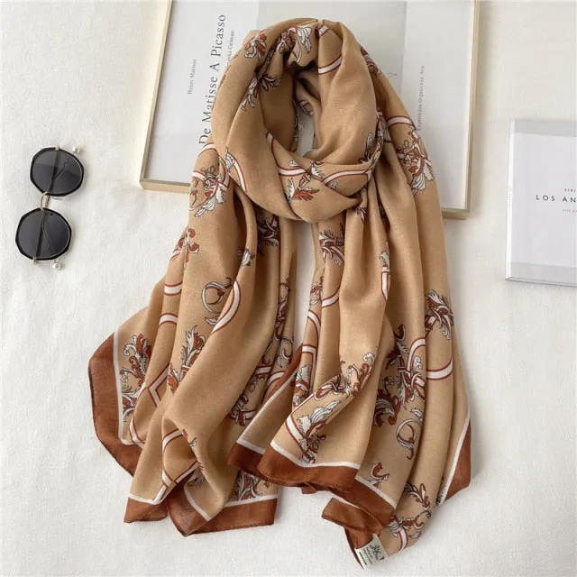 Winter Plaid Muslimah Long Pashmina Scarf