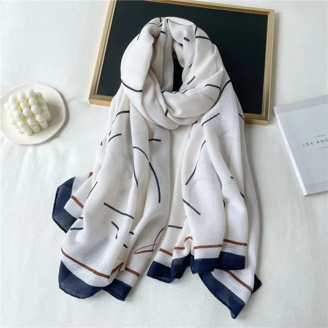 Winter Plaid Muslimah Long Pashmina Scarf