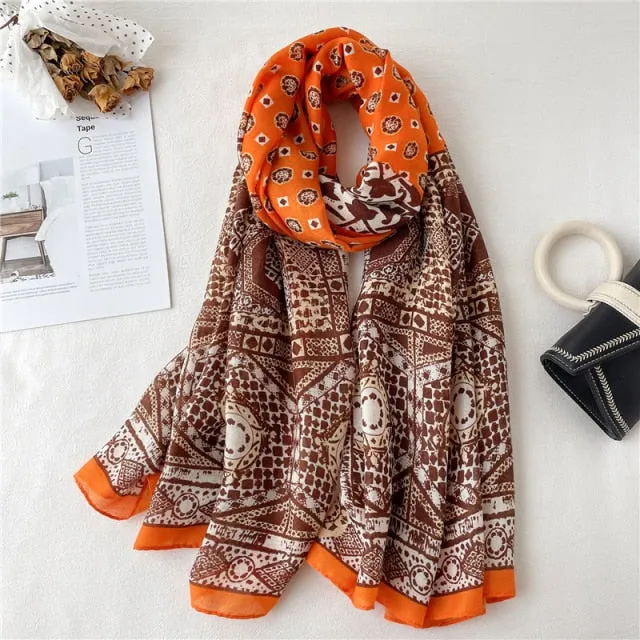 Winter Plaid Muslimah Long Pashmina Scarf