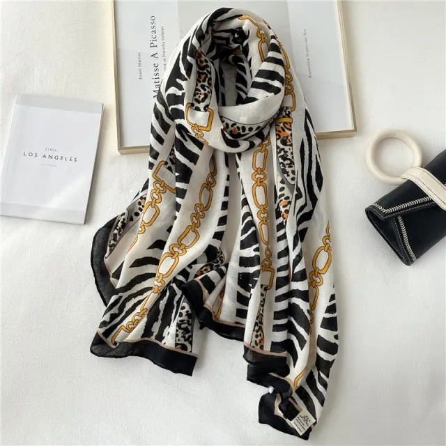 Winter Plaid Muslimah Long Pashmina Scarf