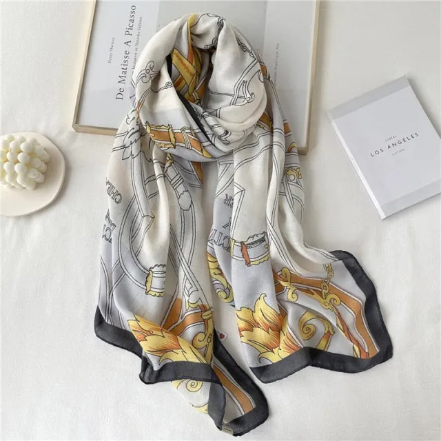 Winter Plaid Muslimah Long Pashmina Scarf