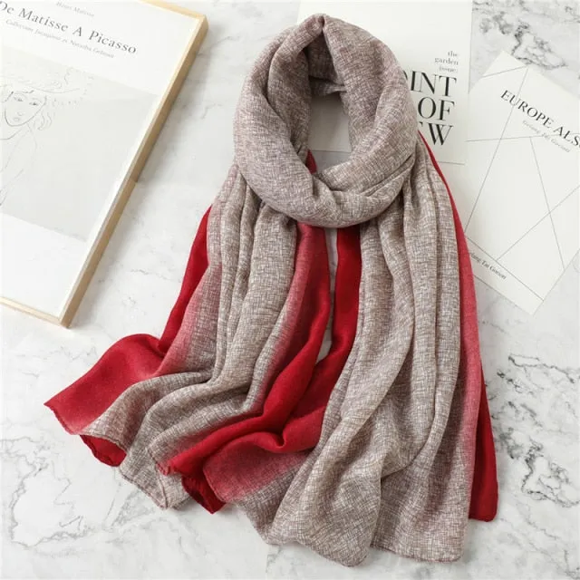 Winter Plaid Muslimah Long Pashmina Scarf