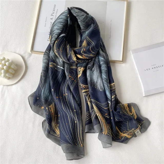 Winter Plaid Muslimah Long Pashmina Scarf