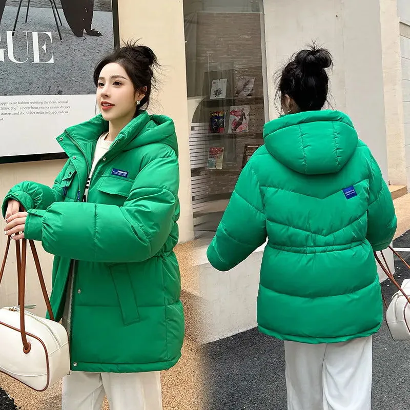 Winter Women Oversized Parkas Jackets Hooded Pattern Coat*