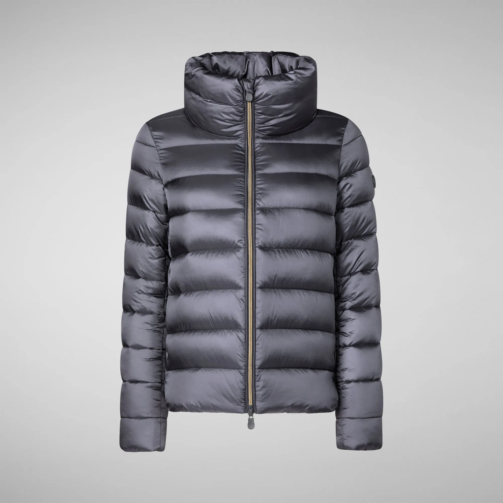 Women's Animal free Puffer Jacket Elsie in Ebony Grey