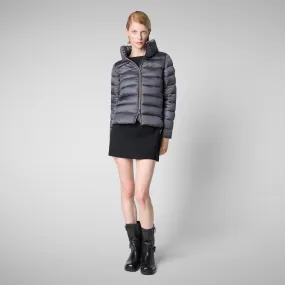 Women's Animal free Puffer Jacket Elsie in Ebony Grey