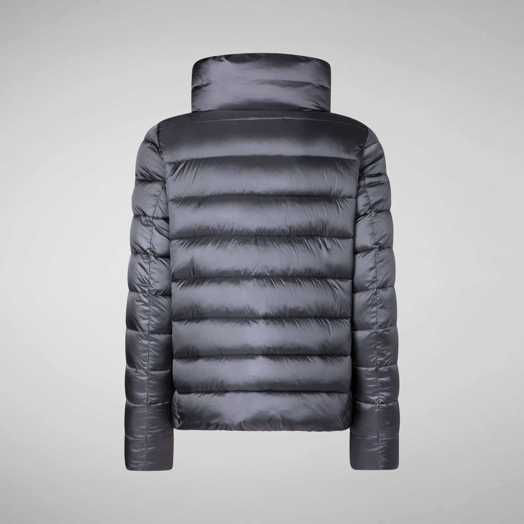 Women's Animal free Puffer Jacket Elsie in Ebony Grey