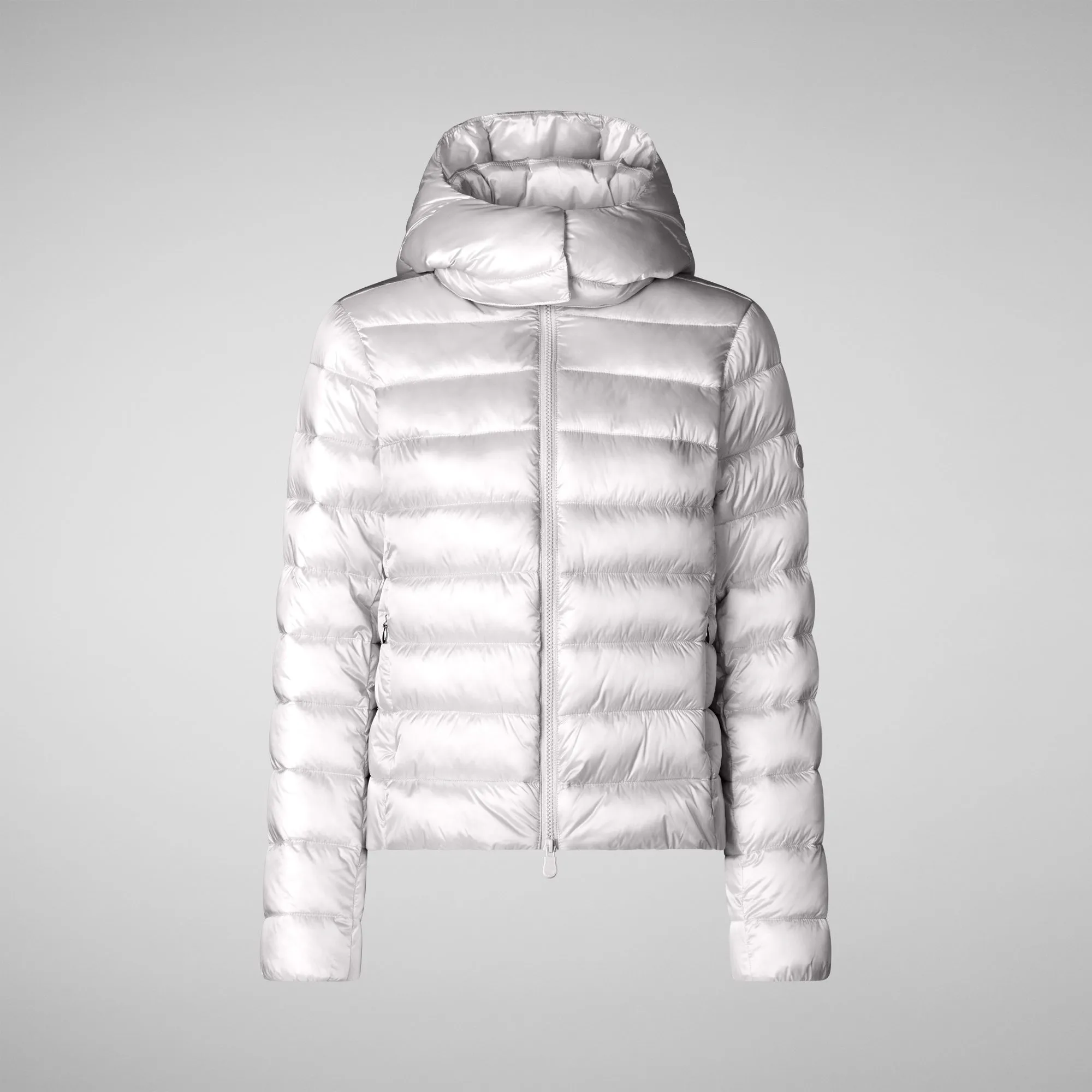 Women's animal free Puffer jacket Liana in fog grey