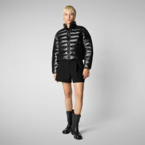 Women's animal free Puffer jacket myra in black