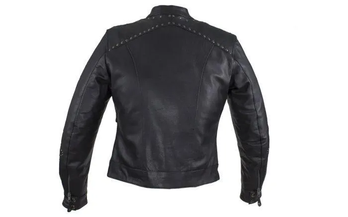 Women's Leather motorcycle Jacket , LJ7018-11-DL