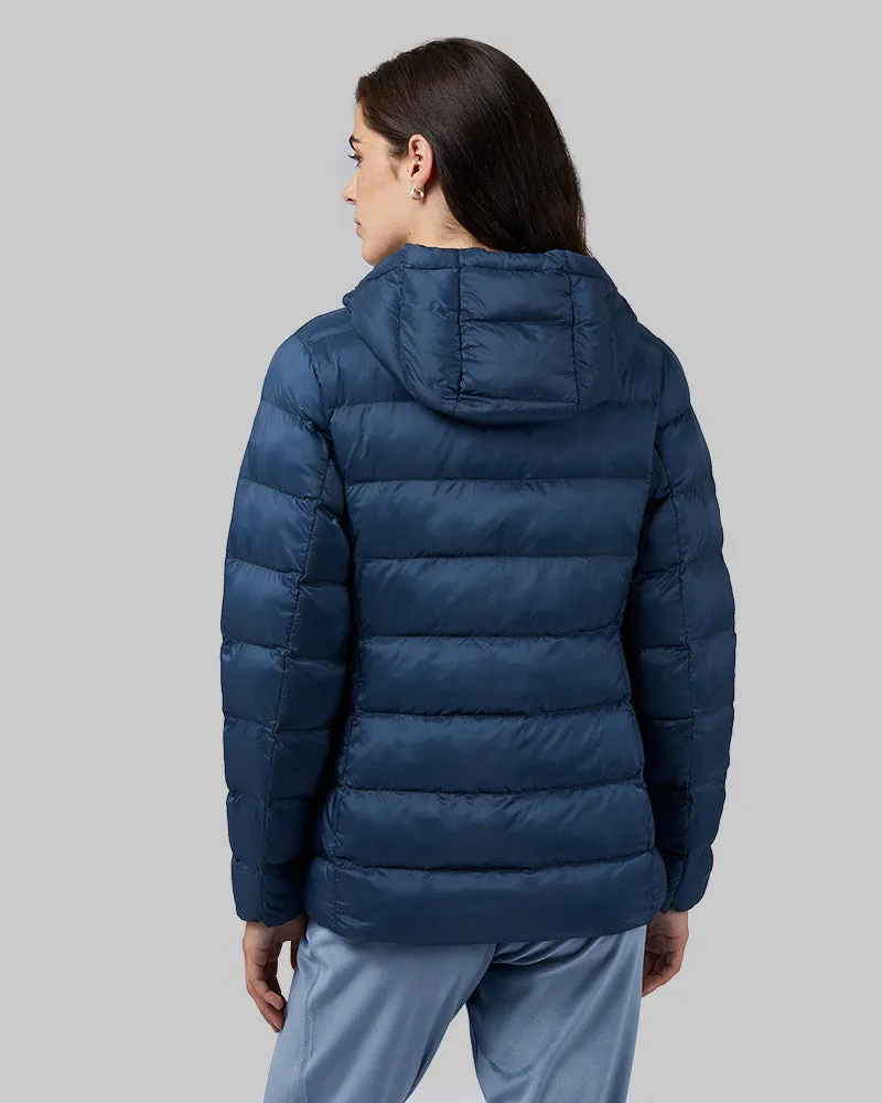 WOMEN'S LIGHTWEIGHT POLY-FILL PACKABLE HOODED JACKET