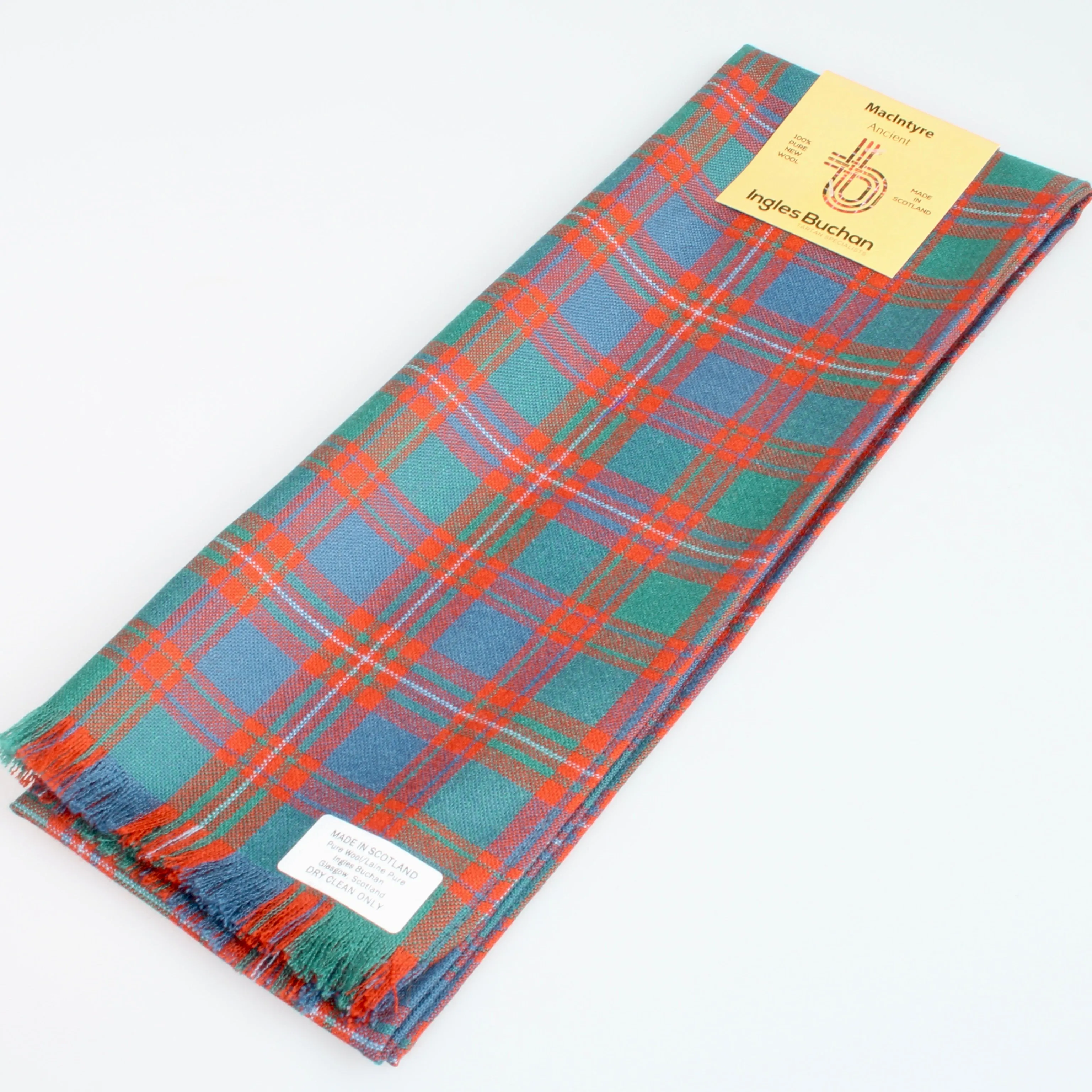 Wool Scarf in MacIntyre Ancient Tartan.