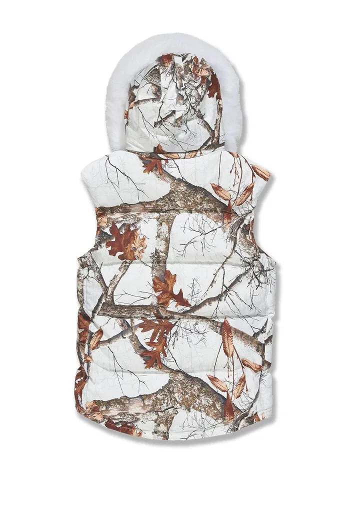 Yukon Fur Lined Puffer Vest (Snow Camo) - 9377VCSC