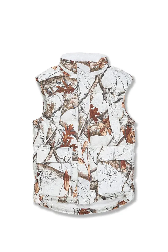 Yukon Fur Lined Puffer Vest (Snow Camo) - 9377VCSC